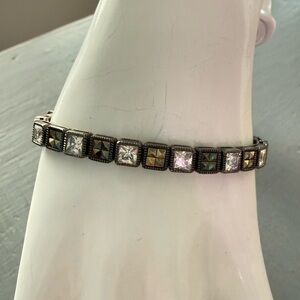 Judith Jack 925 Sterling Silver Tennis Style Bracelet